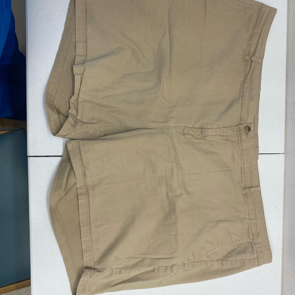 Ellos khaki Flat Front Shorts
